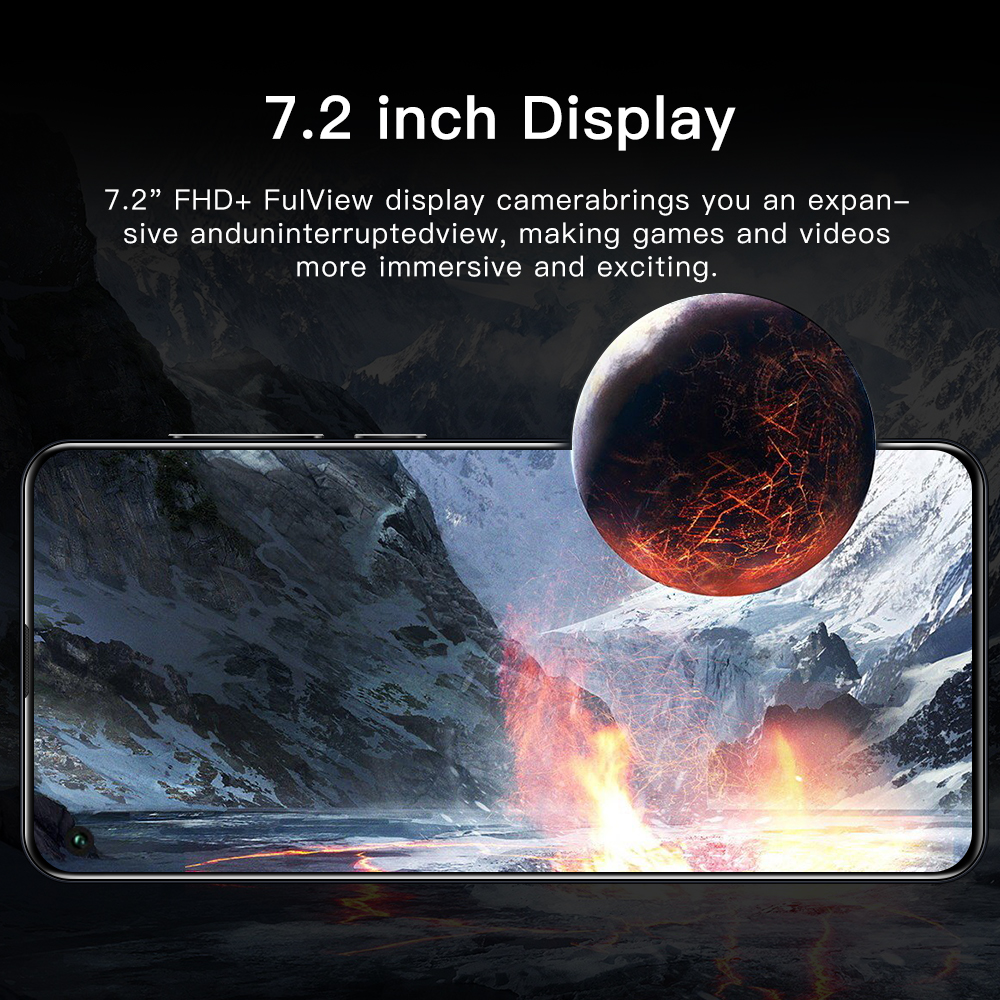 S25Ultra 5G Smartphone 7.2Inch Full screen 12GB RAM+512GB ROM Dual Sim Dual Standby Face Recognition Mobile Phone