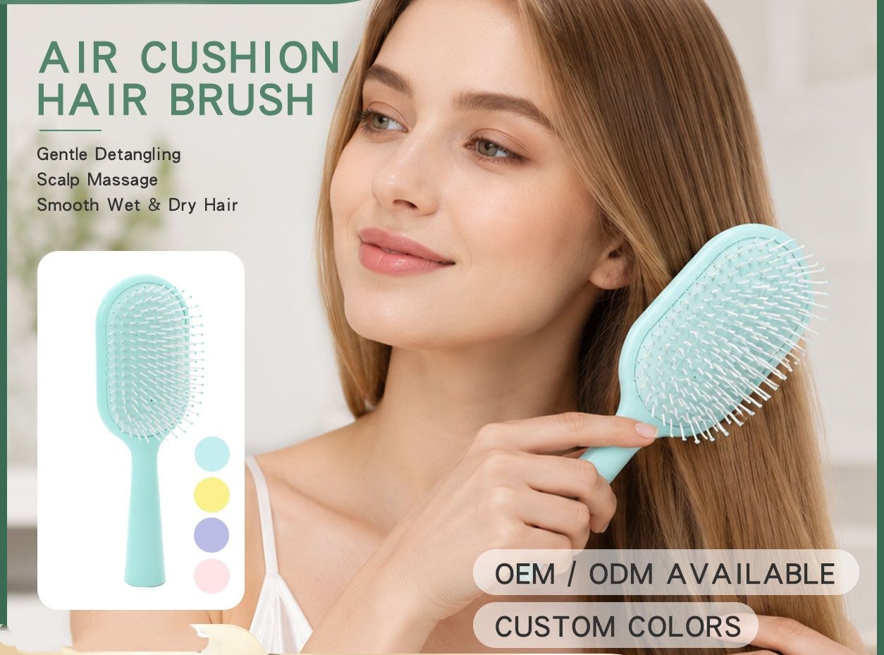  High-Value Air Cushion Massage Comb, Elastic Airbag Scalp Care Hair Brush, Anti Static Smooth Detangling Large Board Comb, Portable Lightweight Hairdressing Comb for Home, Student Dormitory and Daily Hair Styling