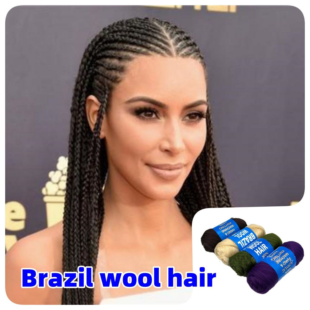 Brazil wool hair wigs Wig thread, braided hair thread, polypropylene yarn, wig braided yarn CRRSHOP wigs Wig weaving thread
