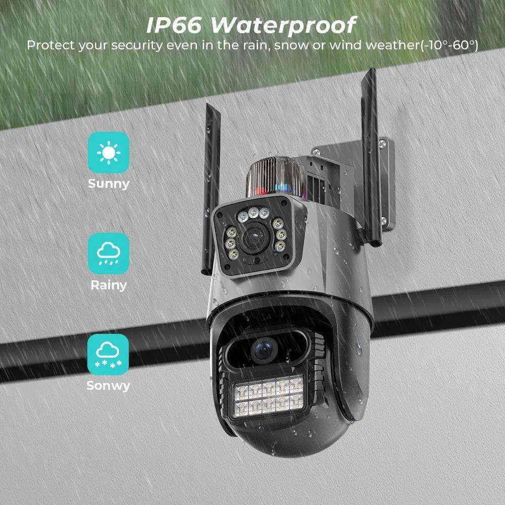 2K HD Weatherproof 5Gh/2.4G Dual Band Security Camera Outdoor, 24/7 Recording Security Camera, WiFi Cameras for Home Security Outdoor, Plug-in Power, 360 Auto Tracking Camera