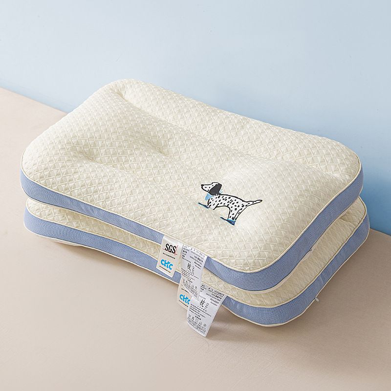 Children Ergonomic Neck Protection Pillow, Cartoon Style Non‑Deformable Sleep Pillow for Students