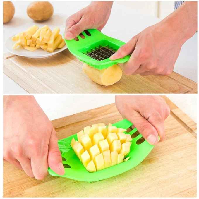 Stainless Steel French Fry Cutter Great Kitchen Tools Potato Cutter Manual Potato Cutter Kitchen Tools Vegetable Fruit Slicer