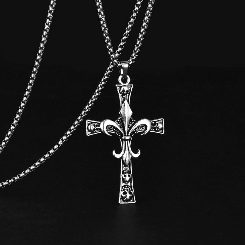 Creative Design Cross pendant necklace CRRSHOP pendant chain necklace