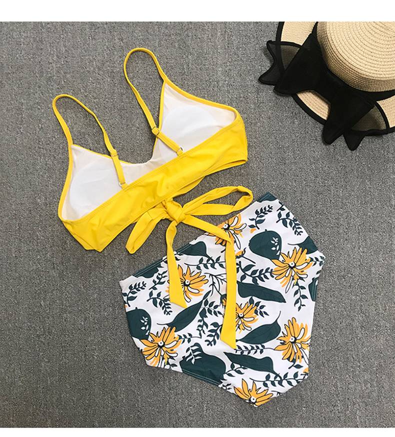 21520 Women Wrap Bikini Set Push Up High Waisted 2 Piece Swimsuits