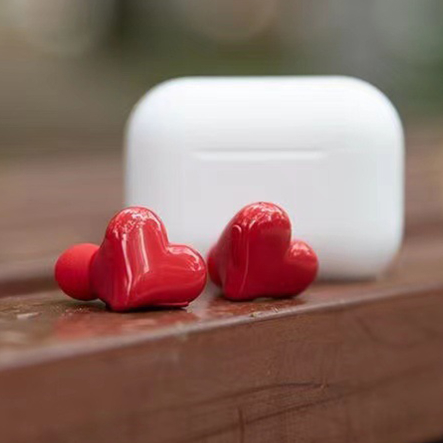Heartbuds Heart-shaped Headphones Heart Girl In-ear Wireless Bluetooth Noise-cancelling Headphones Bluetooth Headset Earphones