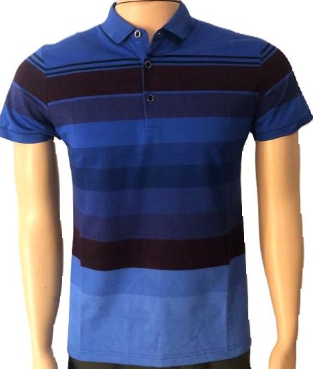 Men Polos Summer Casual Polo Shirts Men Business Luxury Brand Fashion Short Sleeve Clothing Blue