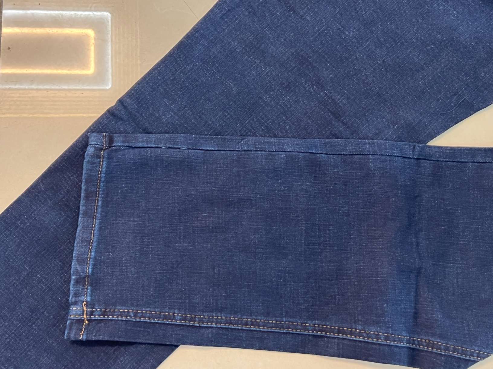 Jeans men spring and summer thin stretch straight pants middle-aged business jeans  U012-5