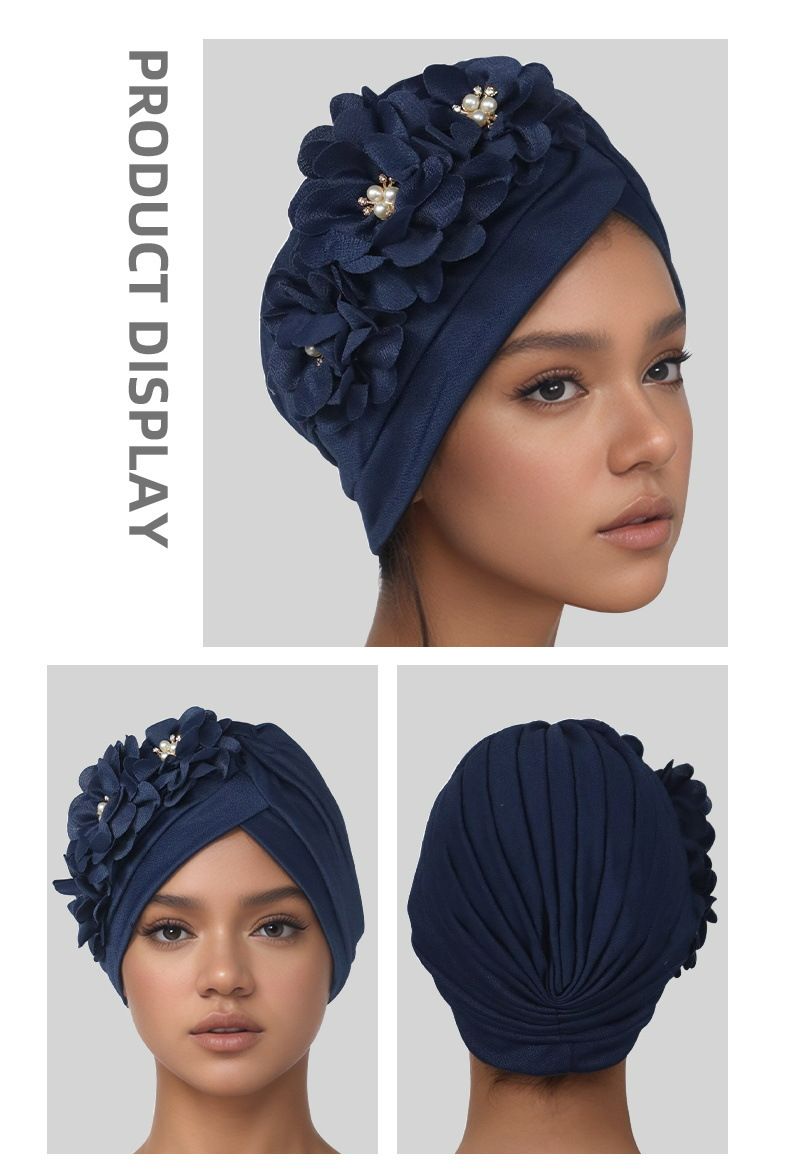 Fashion Selection Traditional Muslim Women's Headband Applique Fashion Casual Hat