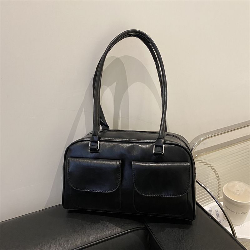 Mehrab Retro Underarm Tote Bag for Women, Niche Large Capacity Handbag Commute Ladies Bag
