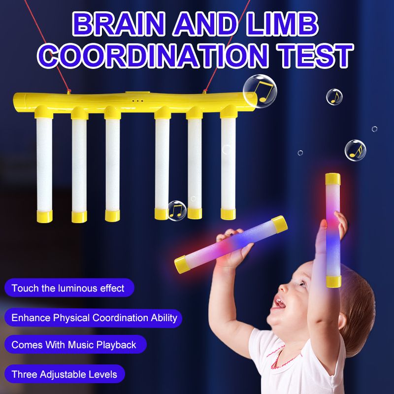 Children's hand-eye coordination luminous version stick grabbing machine eye and hand quick reaction training party party game toys