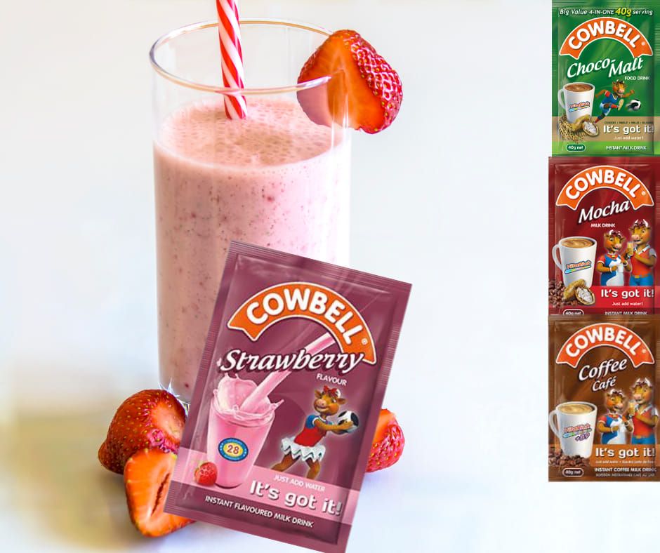 Cowbell Coffe, Strawberry Powdered Milk Sachet - 35g