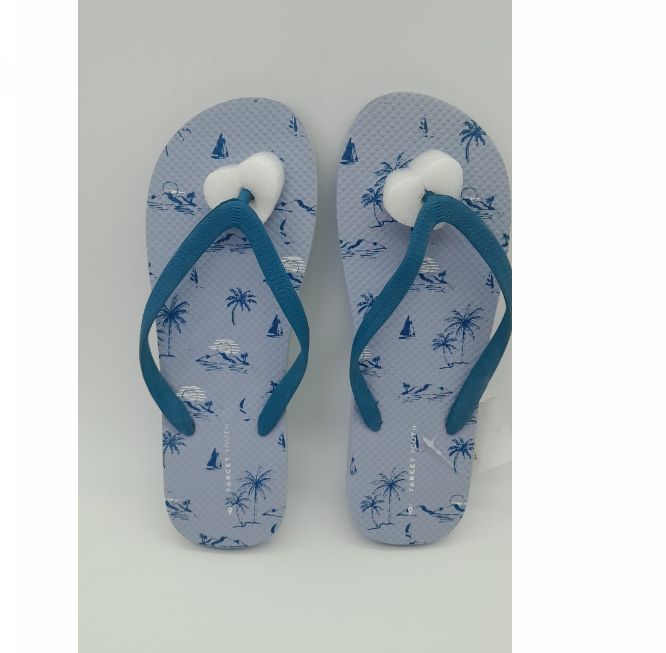 Custom Logo Print PVC Flipflops Slipper- Outdoor Strand Unisex Slippers