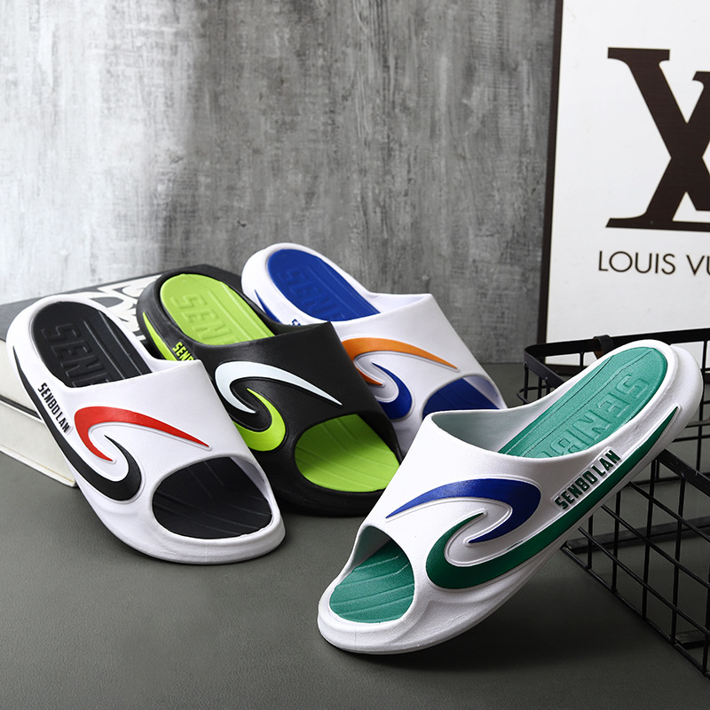 2399 Men's Summer Fashion New Sports Slippers Non-Slip Color-Block Platform Slippers