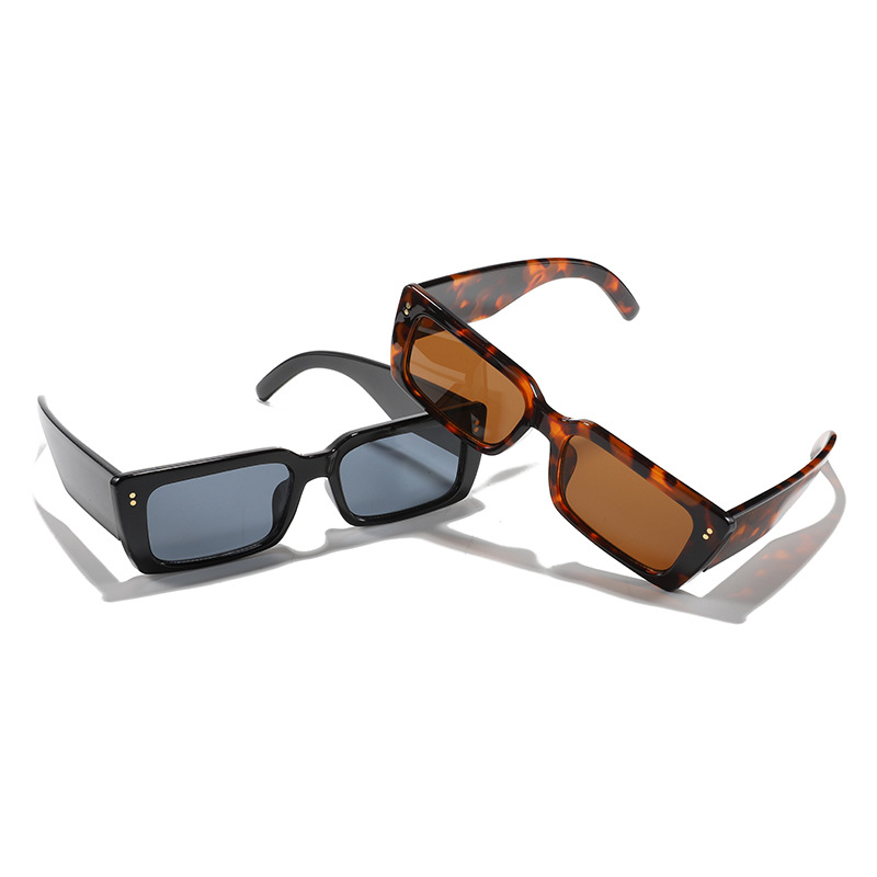 6730 Vintage Square Sunglasses Women Small Rectangle Snakeskin Eyewear shades Men Stripe Sunglasses UV400