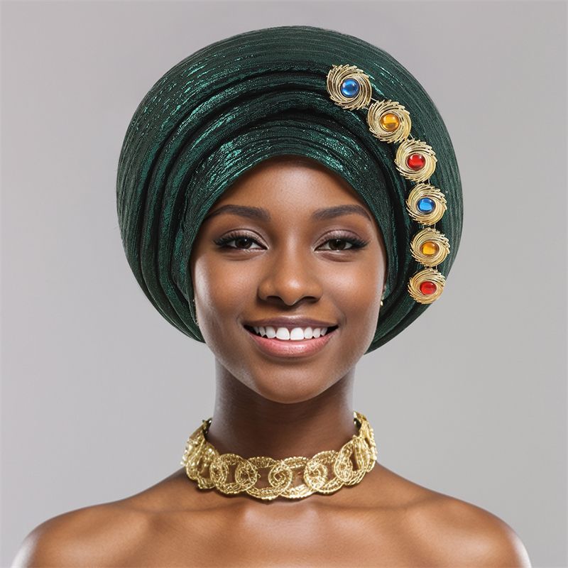 846817273132 Women Hats Headscarf For Fashion Nigerian Weddings Hat Woman Head Band Ladies Headband Lady Head Scarf Cap
