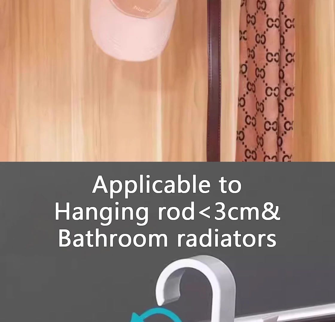 Multi-Purpose Heating Hook Coat Hook Towel Rack Radiator Bracket Bathroom Hook Clothes Hanger Soft Scarf Rack Towel Rack 4 Pcs