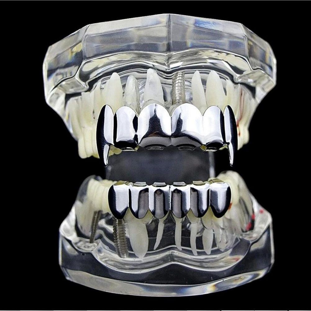 hip-hop gold braces TeethGrillz real gold electroplated braces hip-hop grillz tooth grillz