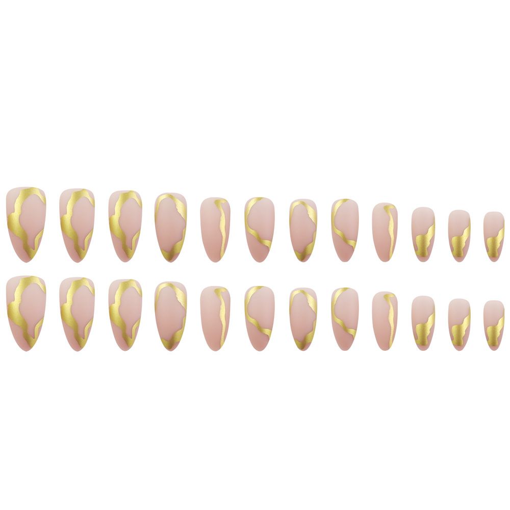 24Pcs/Box Charming Pink Flame Short Ballet Wearable Fake Nails press on Square Head Full Cover Detachable Finished Fingernails