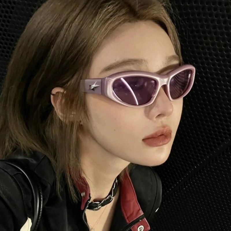 4125 20303 818 Men's and Women's Fashion Five-Pointed Star Sunglasses Casual Cycling Glasses