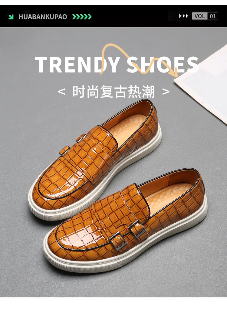 Men's summer breathable 2025 new style casual one-step loafers, men's business formal leather shoes