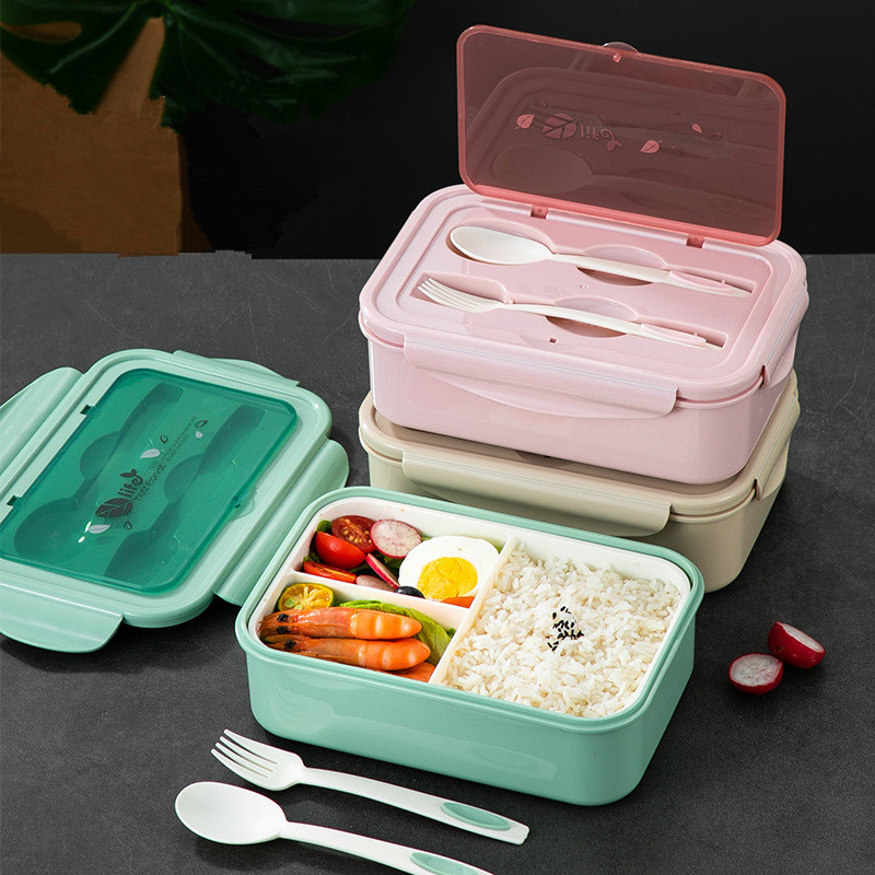 1062A Bento Box Lunch Box Lunch Bags for Kids Men Women Adults,with Insulated Lunch Bags Keep Warm and Cold,Leak-proof with Spoon Fork Knife for Work School Picnic, Microwave Dishwasher Safe,1400ML
