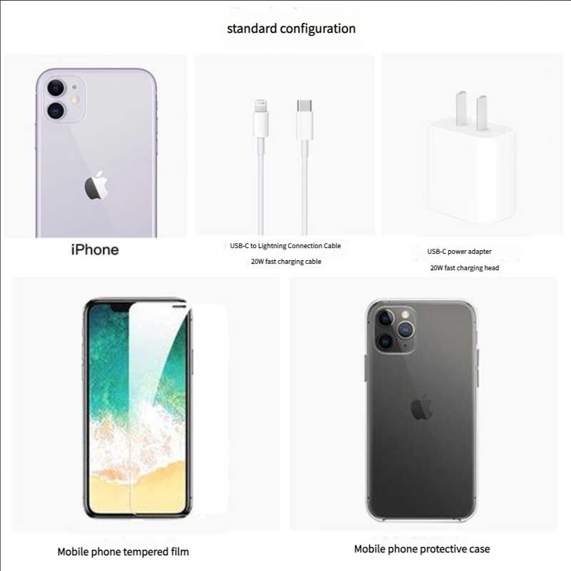 Apple iPhone 11 (Unlocked, 64GB) – 6.1” Liquid Retina HD Display, A13 Bionic Chip, Dual-Camera System