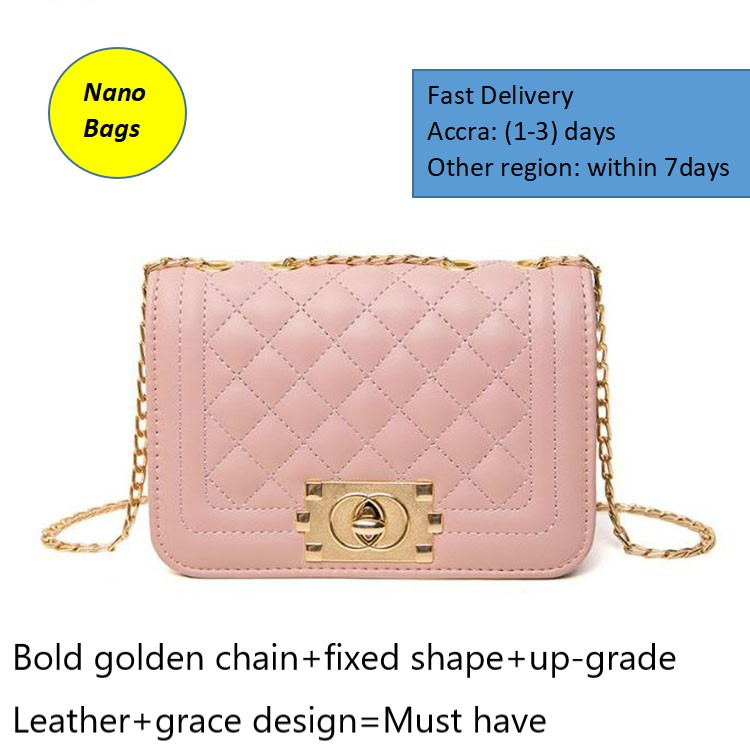 NANO Bags Chanel Style Ladies Bags Women's Shoulder Bags  PU Leather Handbags Grace Ladies's Necessity 