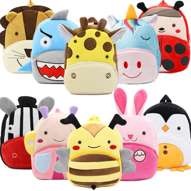 New Kawaii Plush Children's Backpack Kindergarten School Bag