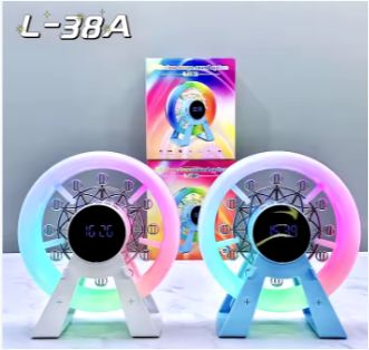 Ferris Wheel RGB light clock speaker -Home desktop decoration Creative wireless Bluetooth speaker Rechargeable player