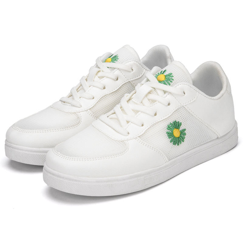 mesh upper breathable ladies white canvas sneakers shoes for women 