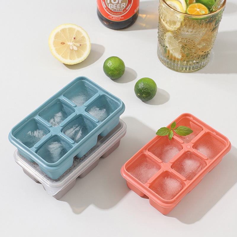 Silicon Multicolor The Sanitary Ice Tray For Freezer