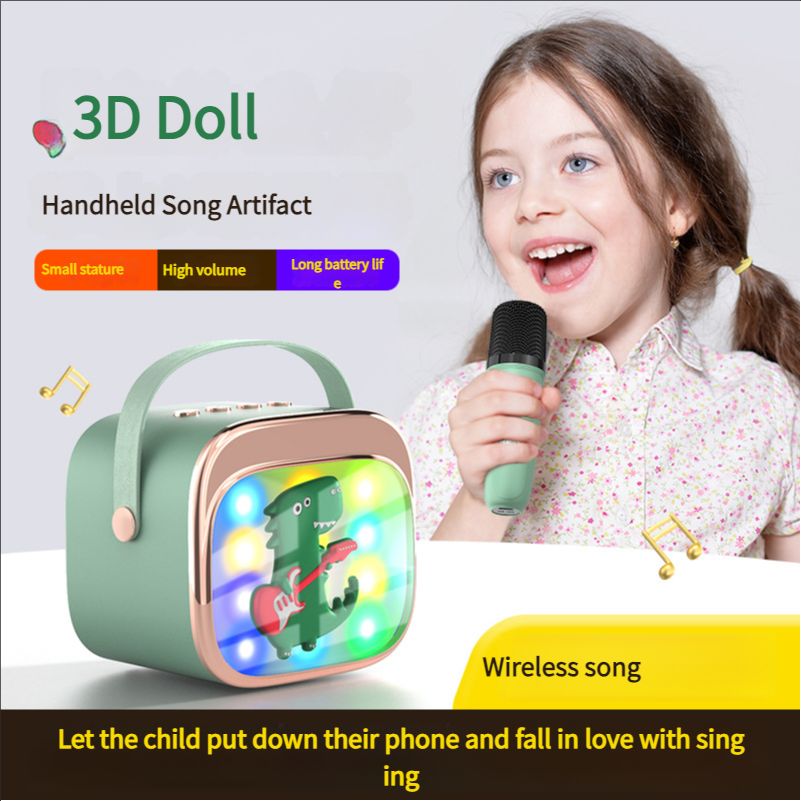 K1 spot P2 portable Bluetooth karaoke speaker with microphone, split type speaker microphone, children's home KTV set