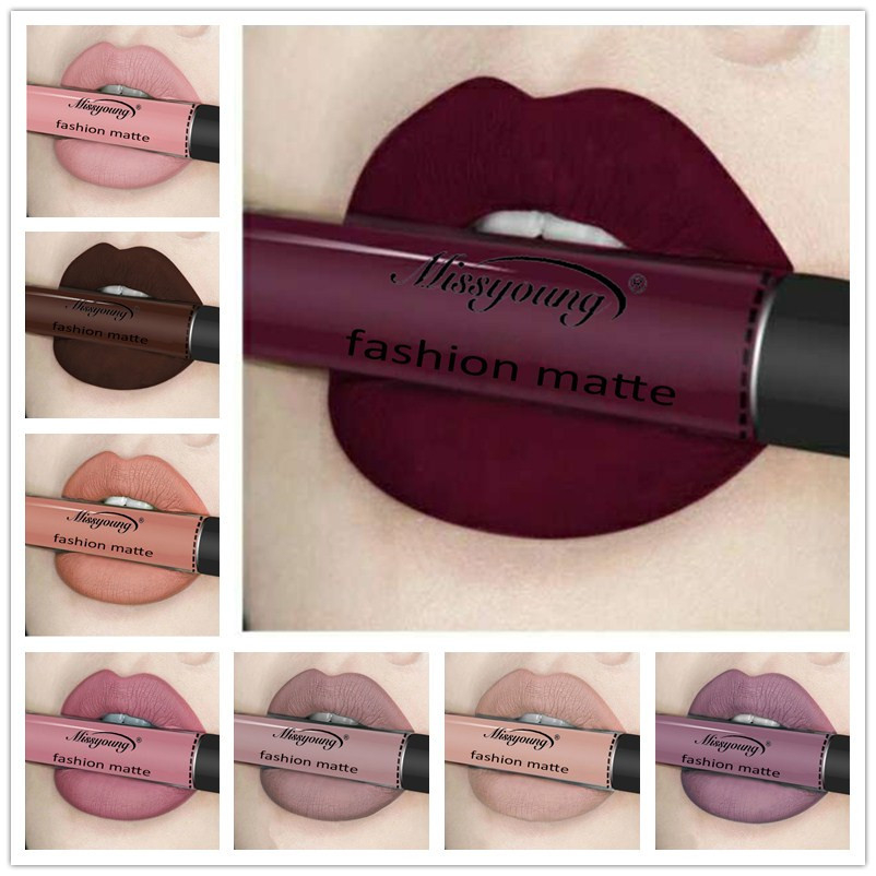 LG-538 Velvet Matte Liquid Lipstick Makeup Classic Waterproof Long Lasting Smooth Soft Reach Colors Full Lips Gloss For Women Gift