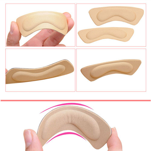 [Anti-Wear Foot Adjustment Shoe Size] Thick 4D Sponge Heel Stick Anti-Dropping Heel High Heels Half Size Pad