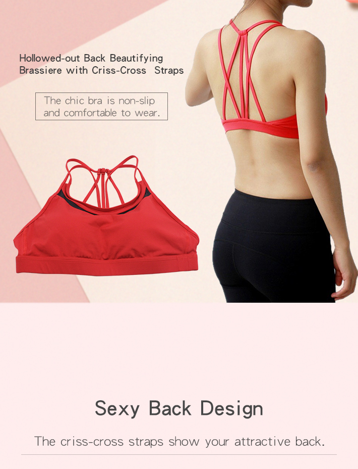 BV02 Lady Yoga Bra Shock-proof Breathing Bra Vest For Running