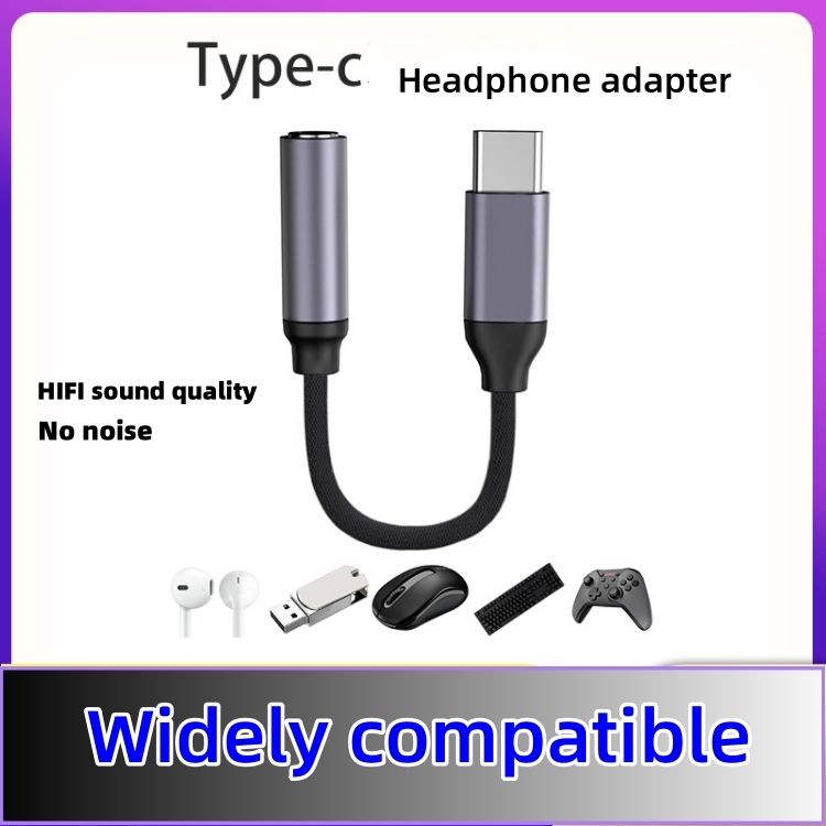 Converters  Type-C adapter headphone adapter Type-C to 3.5mm adapter CRRSHOP digital phone parts earphone converters