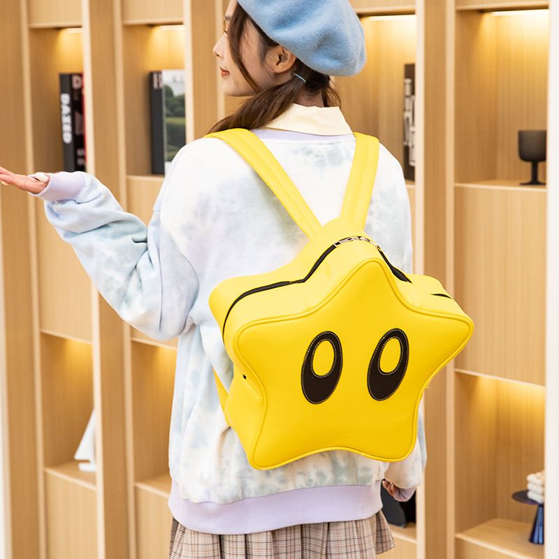 Large Capacity Travel Casual Durable Shoulder Cute Star Shaped girls backpack school bag