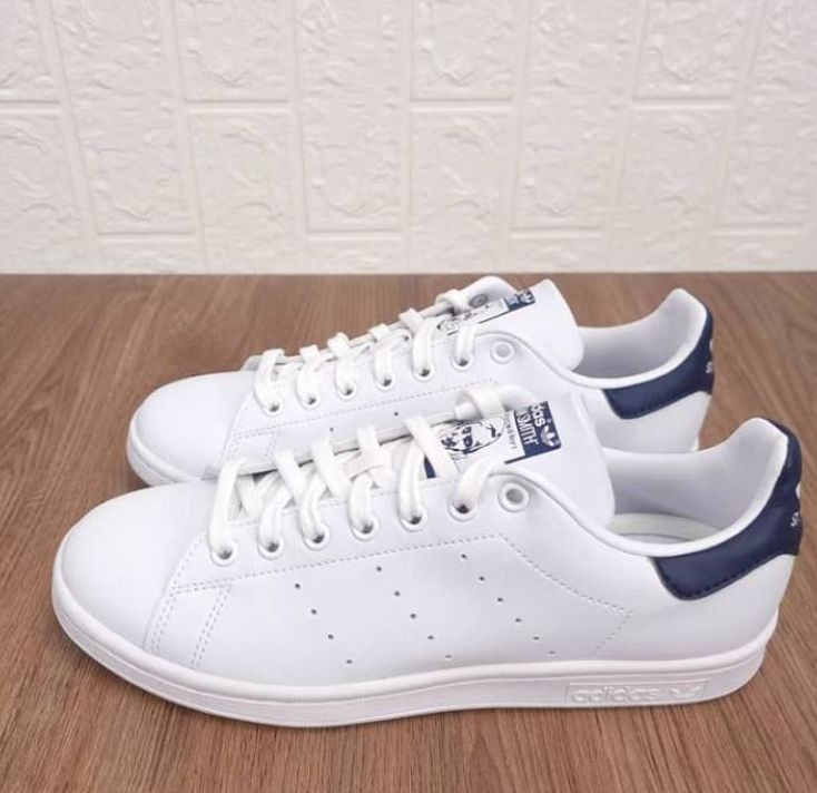Stan Smith Adidas Mid Top Shoes Shoelaces High-Quality and Durable - White/Black