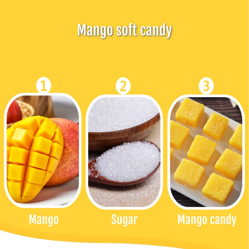 Mango Flavored Gummy Sweets Children's Snacks Fruit Gummy 100g