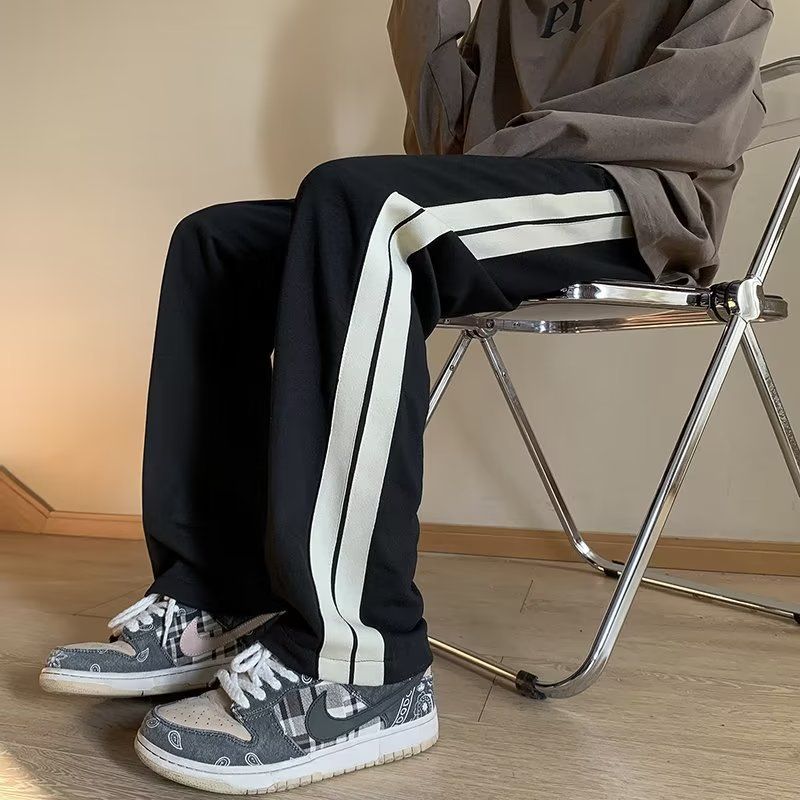 A612 Men's Autumn Casual Sports Pants Loose Straight Leg Pants