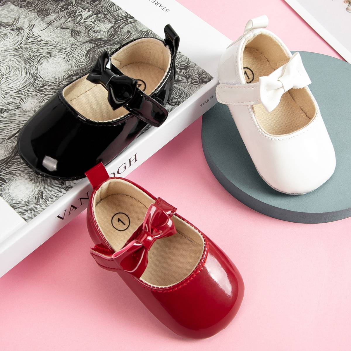 New baby shoes bow soft sole non-slip baby shoes Z162