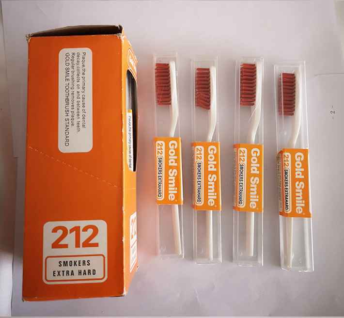 12Pcs/Pack Manual Toothbrushes Plastic Grip Soft Bristles White 