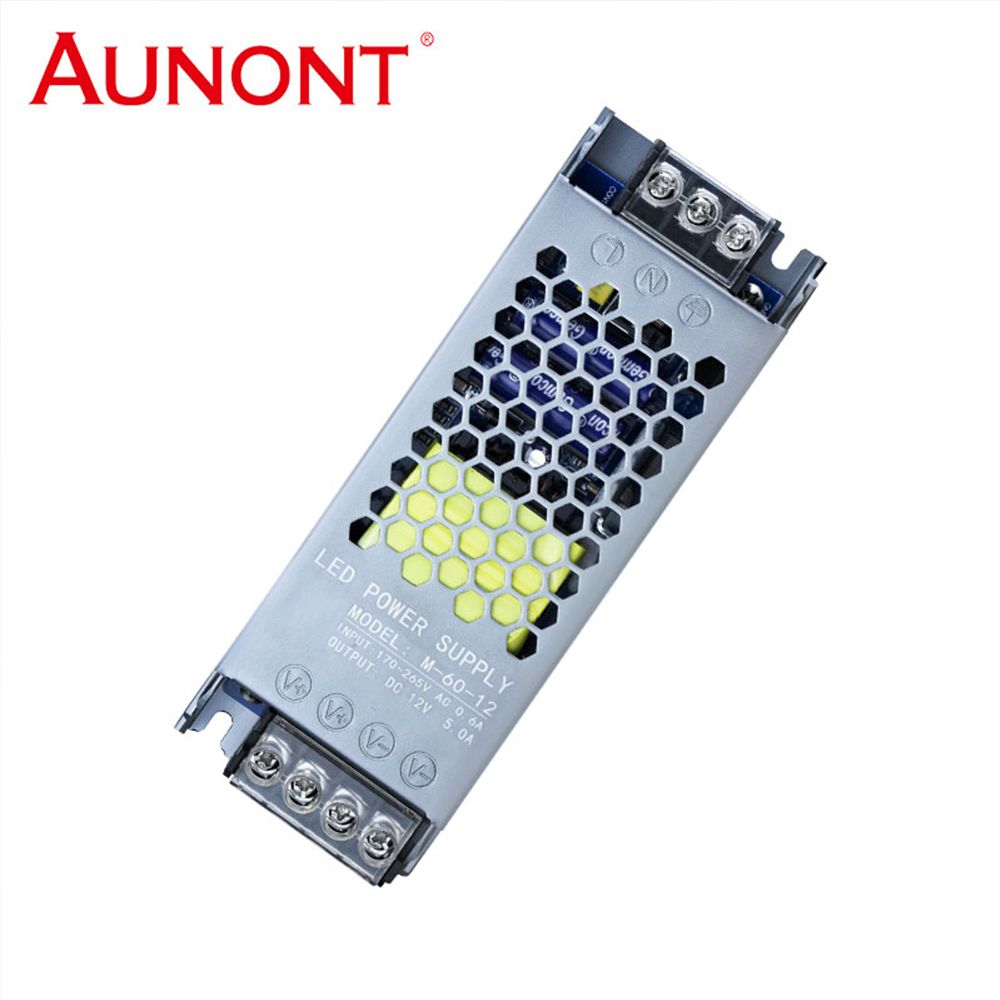 AUNONT Ultra Thin LED Power Supply DC 12V 24V 60W LED Driver Converter Suitable for 5-6 metre light strips