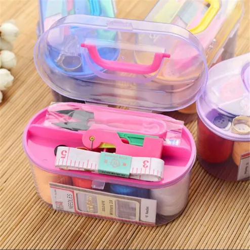 Mini Needle and Thread Sewing Tool Set,Multifunctional Sewing Kit, Portable  Large-Capacity Sewing Kit with 20 Color Sewing Thread for Home Travel and