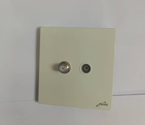 Modern Multifunction 16A Wall Socket TV Satellite TV Antenna Socket Double Tv + Sal
