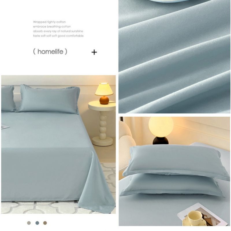 120*230cm ,150*230cm,180*230cm,220*230cm,230*250cm,Bed Sheet pillowcase Aloe vera cotton, washed cotton, bed sheets, plain brushed wool CRRSHOP 48*74cm pillow case free shipping