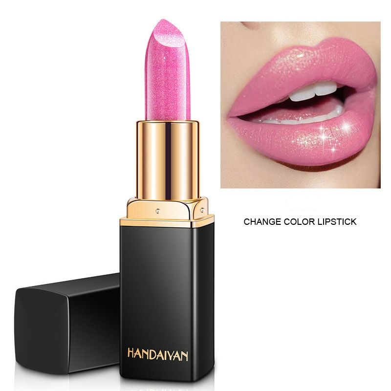 Lipstick Shiny metal pearl gilt color changing lipstick makeup 