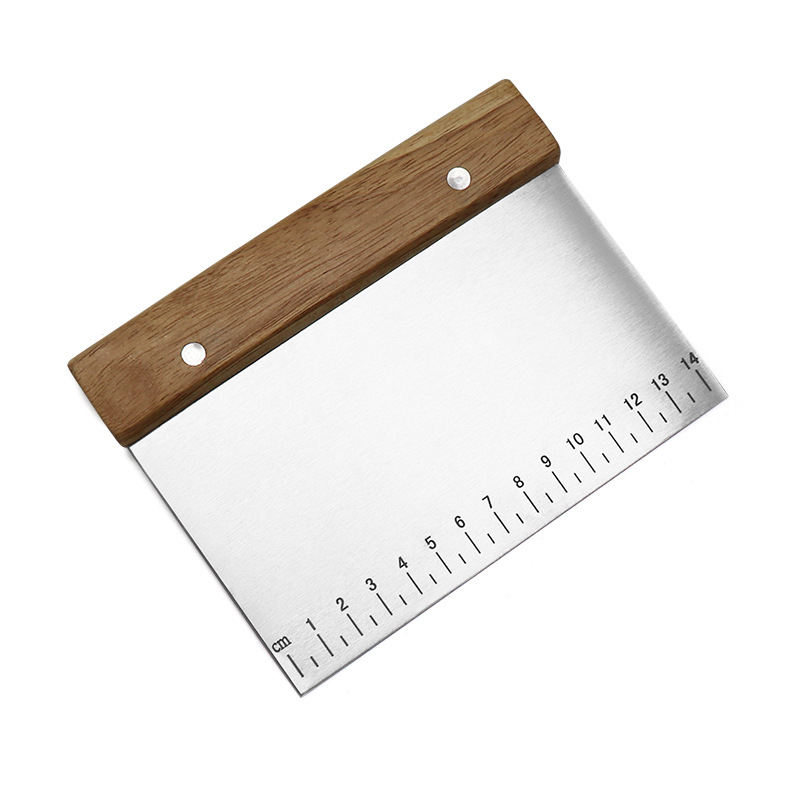 Stainless Steel Metal Griddle Scraper Chopper - Great as Dough Cutter for Bread and Pizza Dough - Multipurpose Kitchen Utensil for Flat Top Griddl