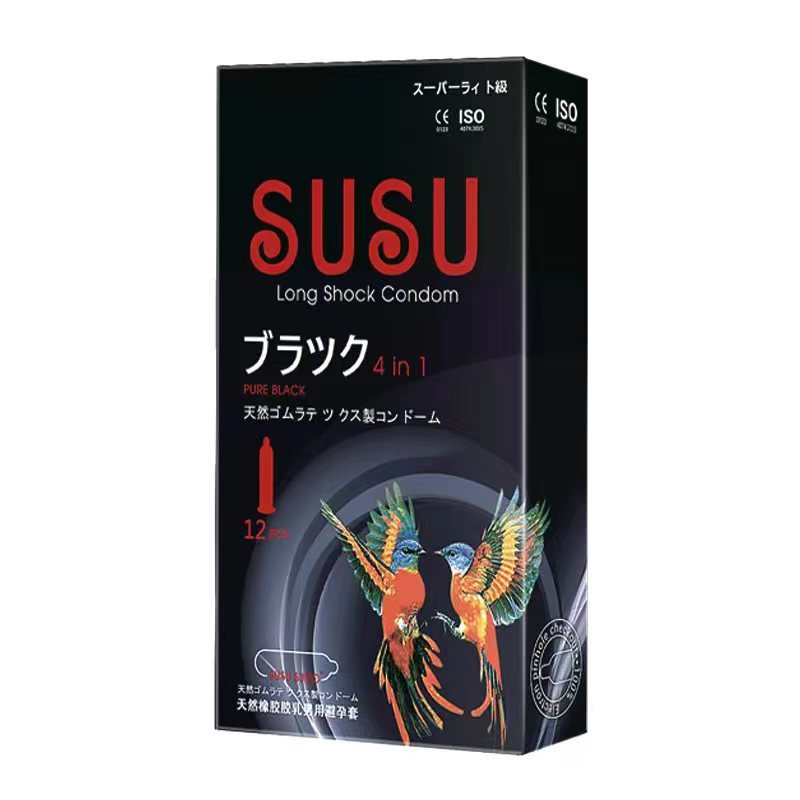 Japanese SUMO, SUSU Long Shock Condoms 12PCS,  4-in-1 Pleasure, Ultra-Thin & Warming Best Price in GH!"
