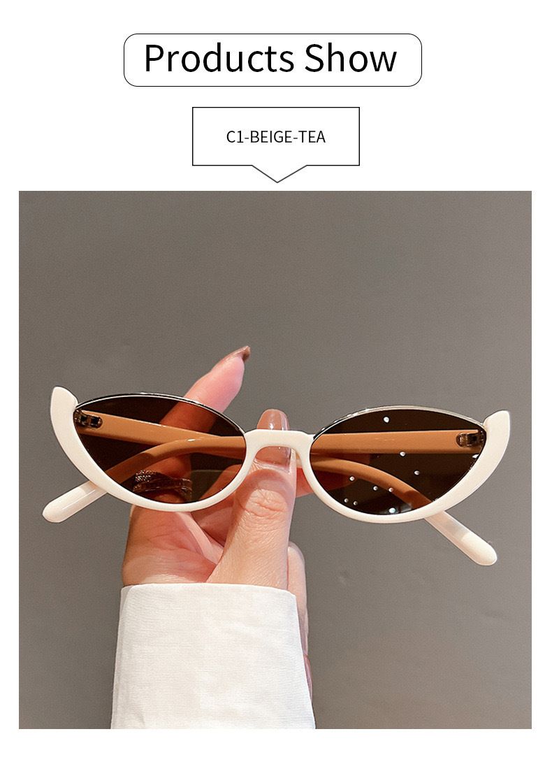 New Cat Eye Sun INS Glasses Simple and Avant garde Sunglasses